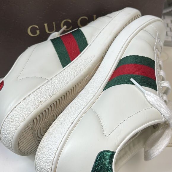 ‼️‼️‼️SOLD‼️‼️‼️Gucci Ace Sneaker with embroidered bee size 36 women sneaker - Picture 5 of 11